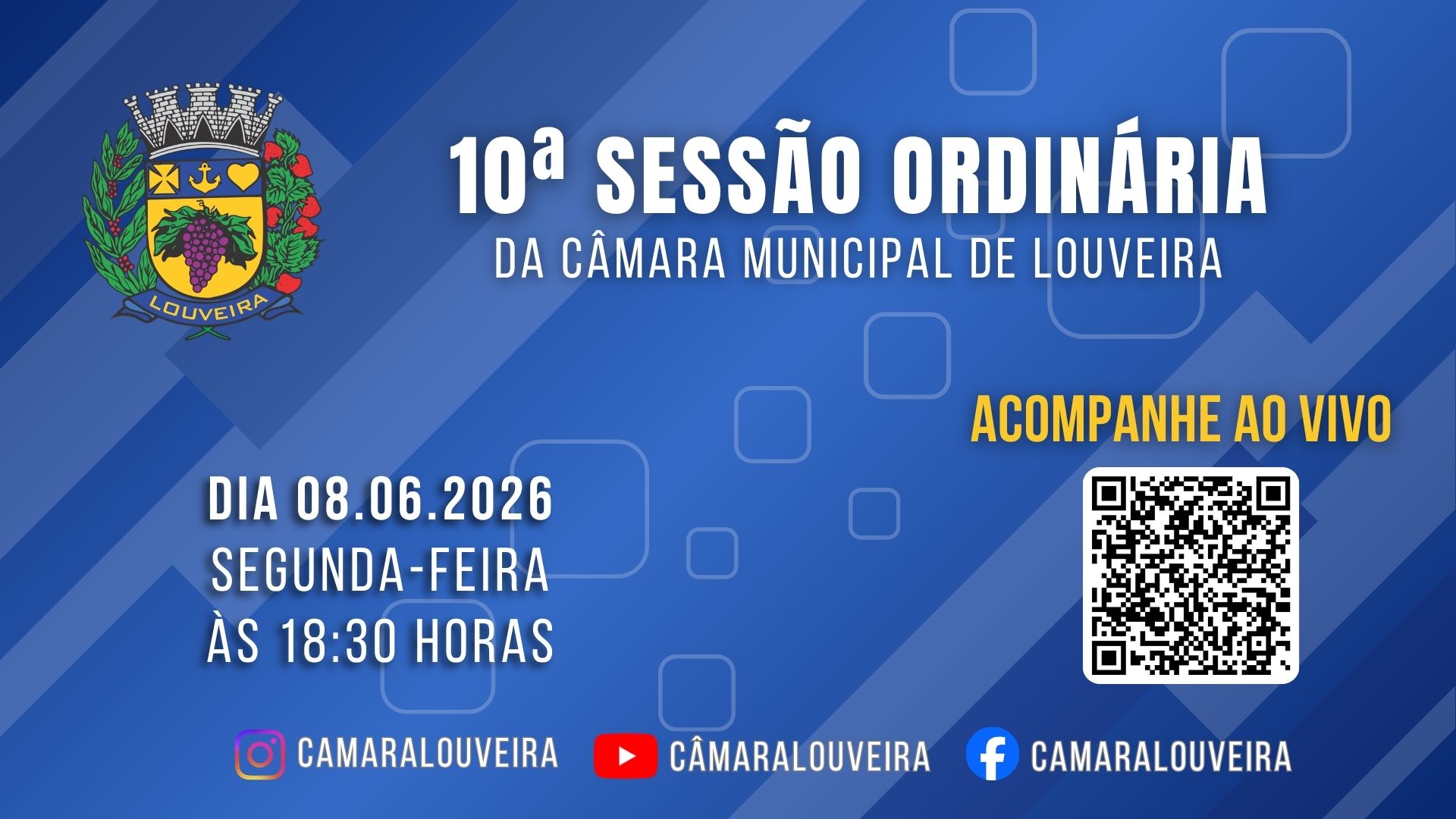 Câmara realiza 10ª Sessão Ordinária nesta segunda, 8