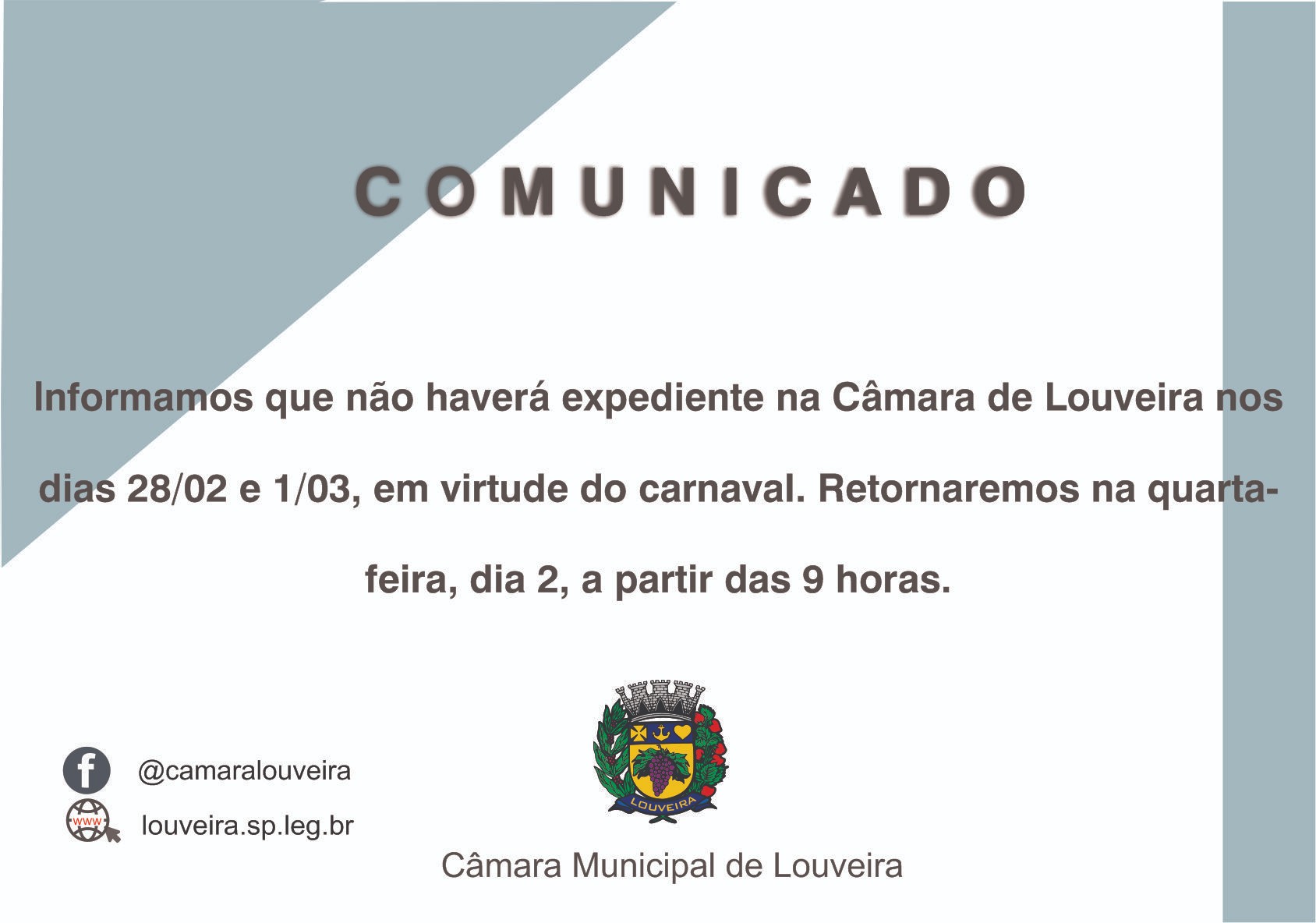 Expediente da CML voltará na quarta-feira, dia 2