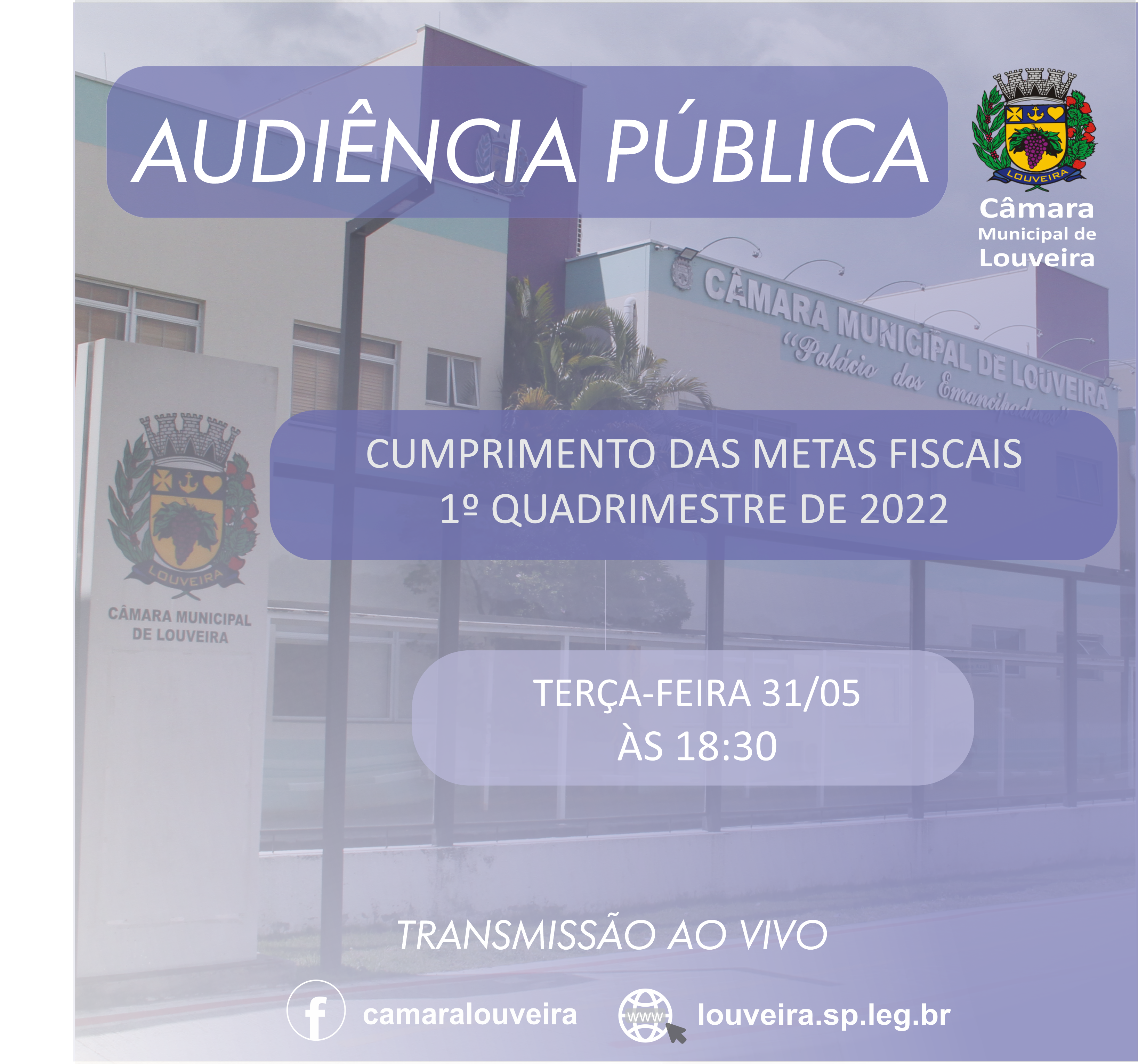 Audiência será nesta terça-feira, dia 31