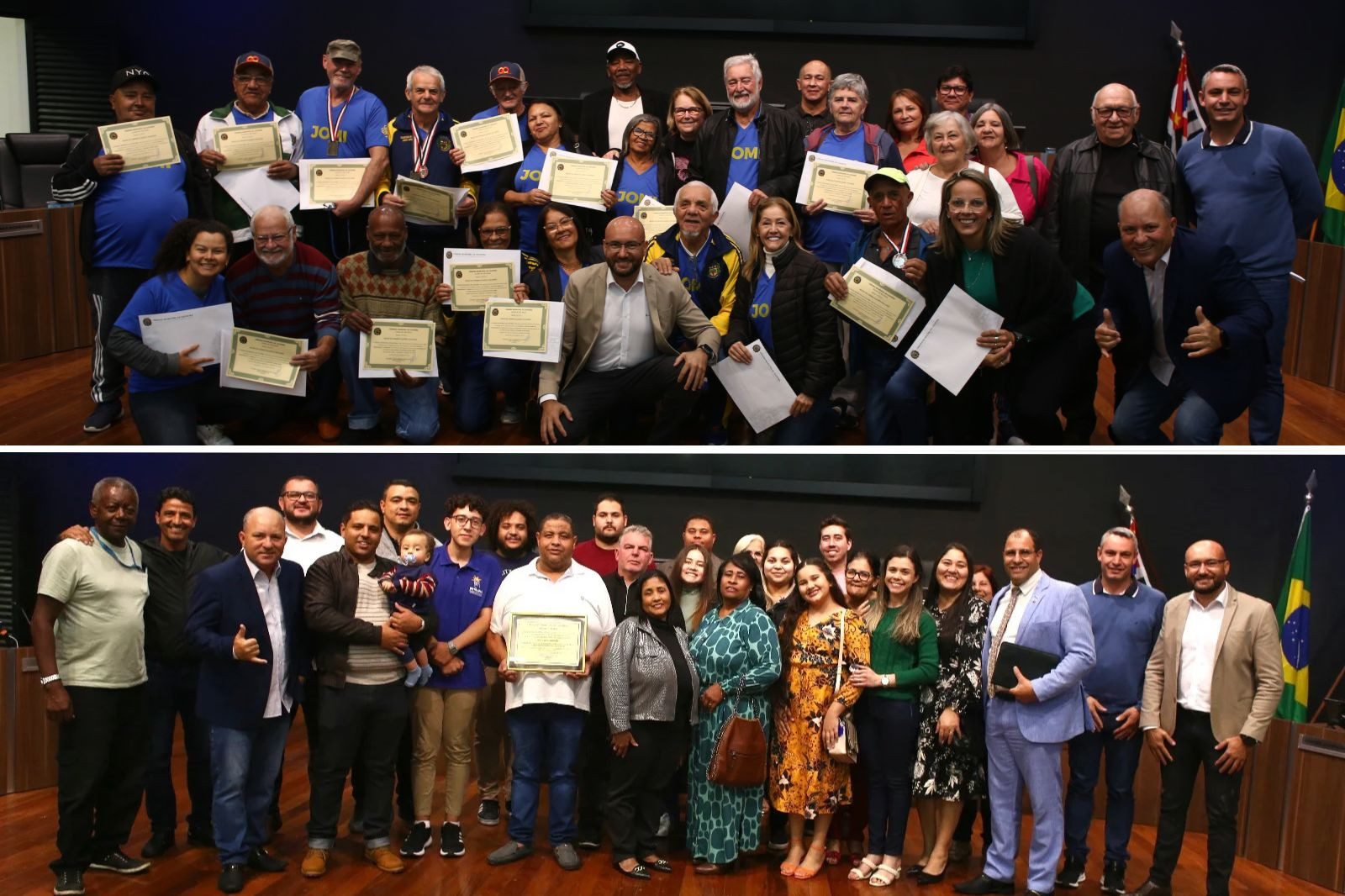 Atletas idosos e motoristas são homenageados na Câmara